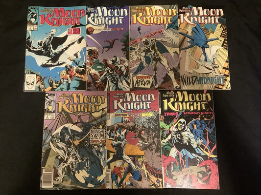 Marc Spector: Moon Knight #1-7 Comic Lot, Marvel Comics, Chuck Dixon/Sal Velutto