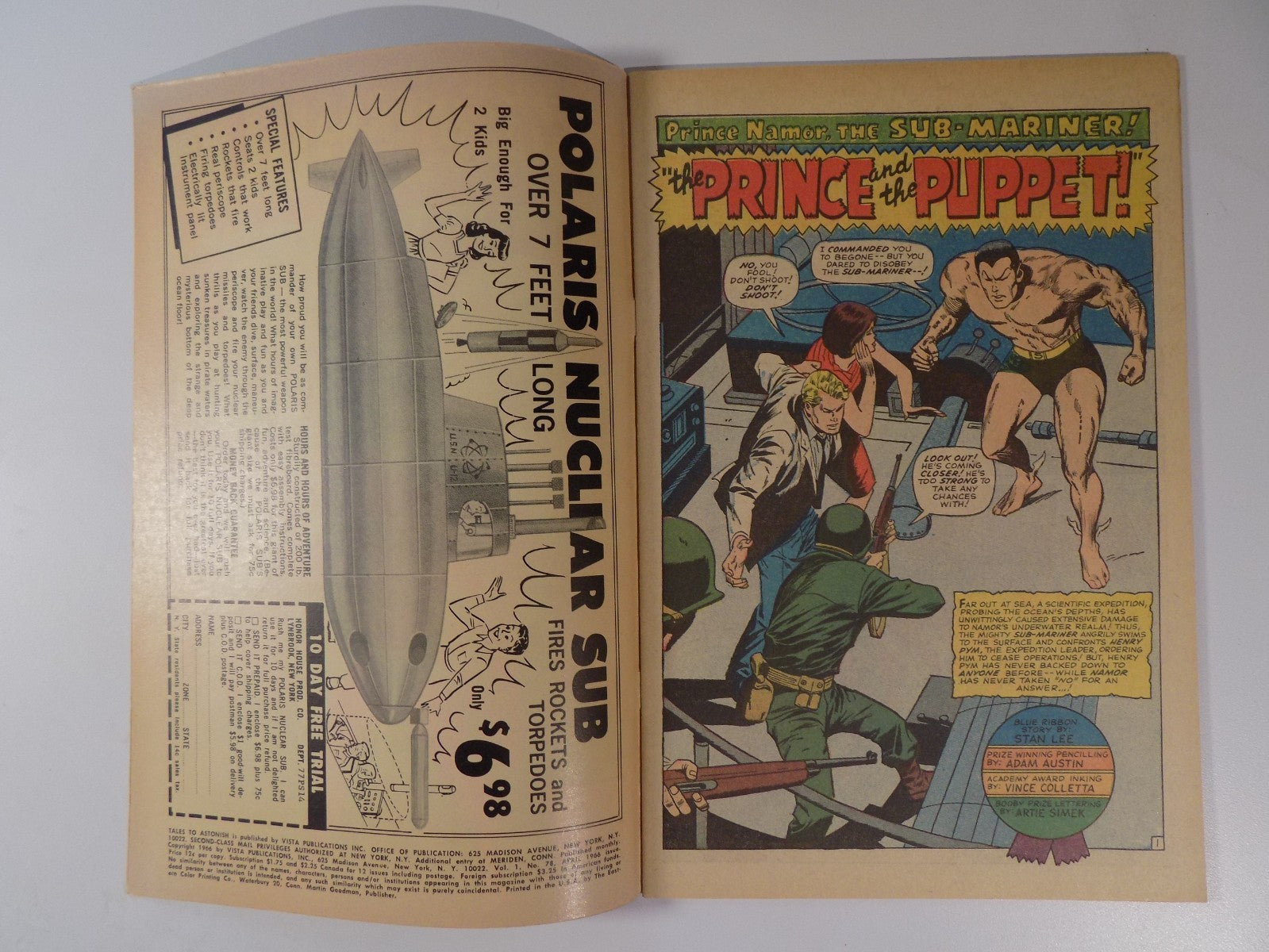 Tales to Astonish #78 Marvel Comic April 1966 Fine/Very Fine
