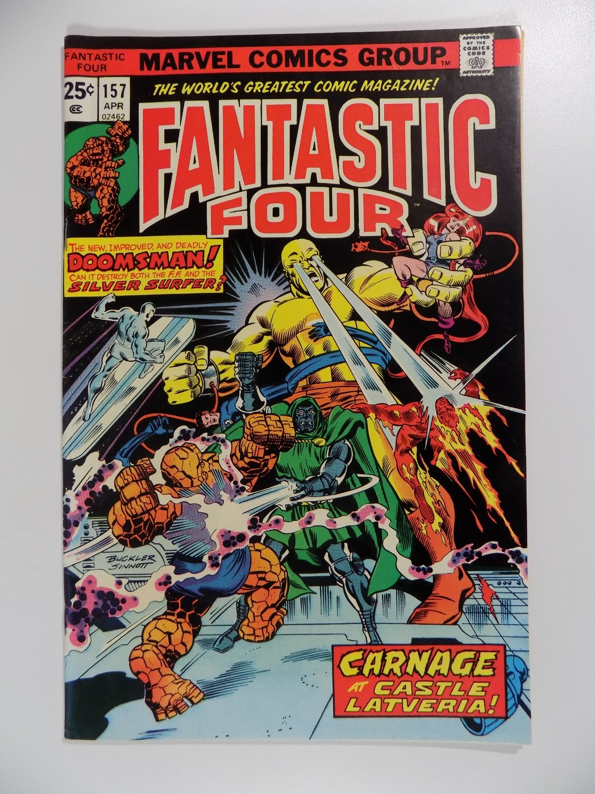 Fantastic Four #157 Marvel Comic April 1975 Very Fine