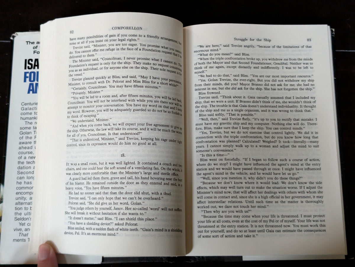 Foundation and Earth by Isaac Asimov (1986, Hardcover) -JD