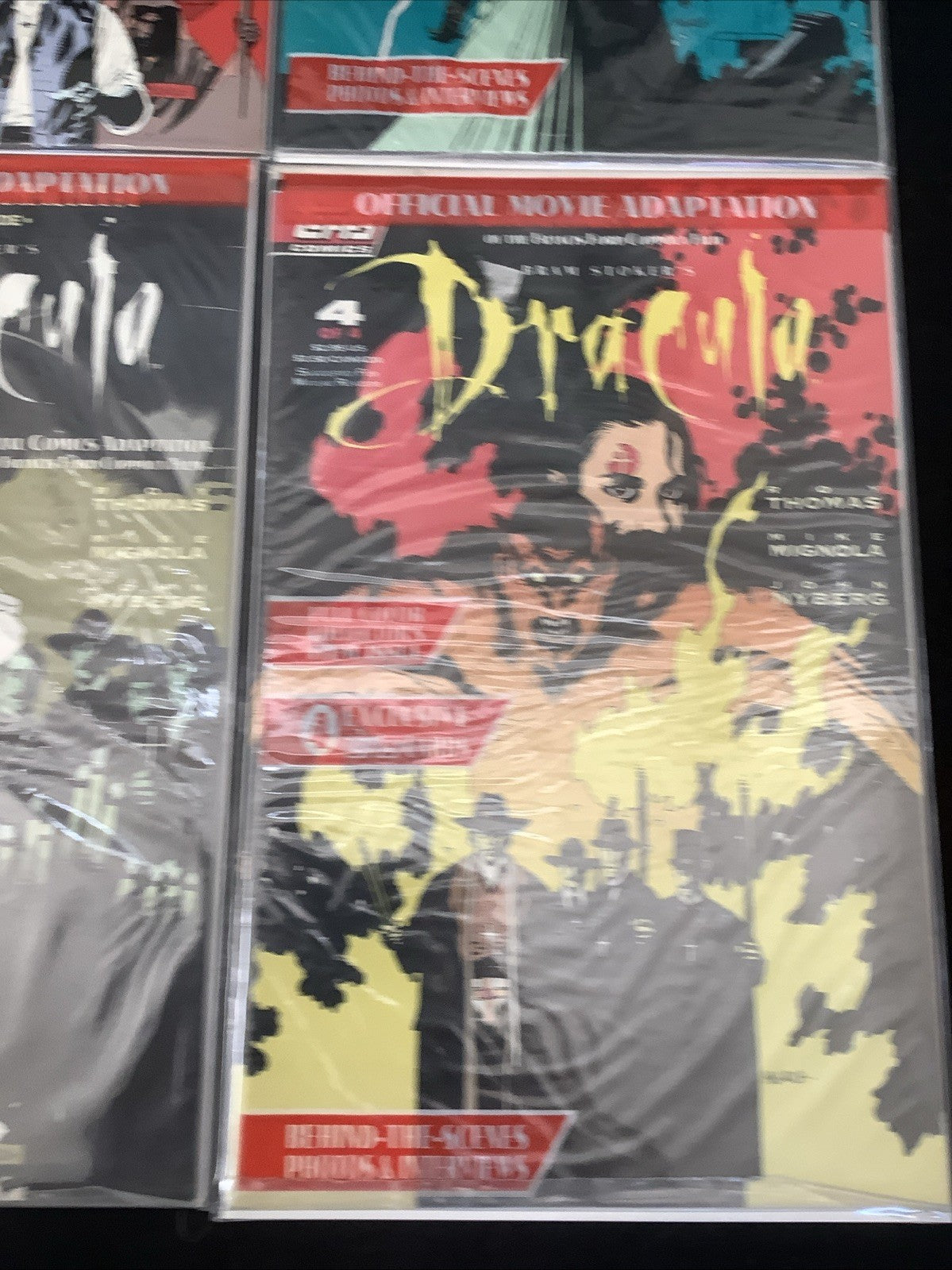 Bram Stoker's Dracula #1-4 Complete Comic Set, Topps Comics, W/ Trading Cards