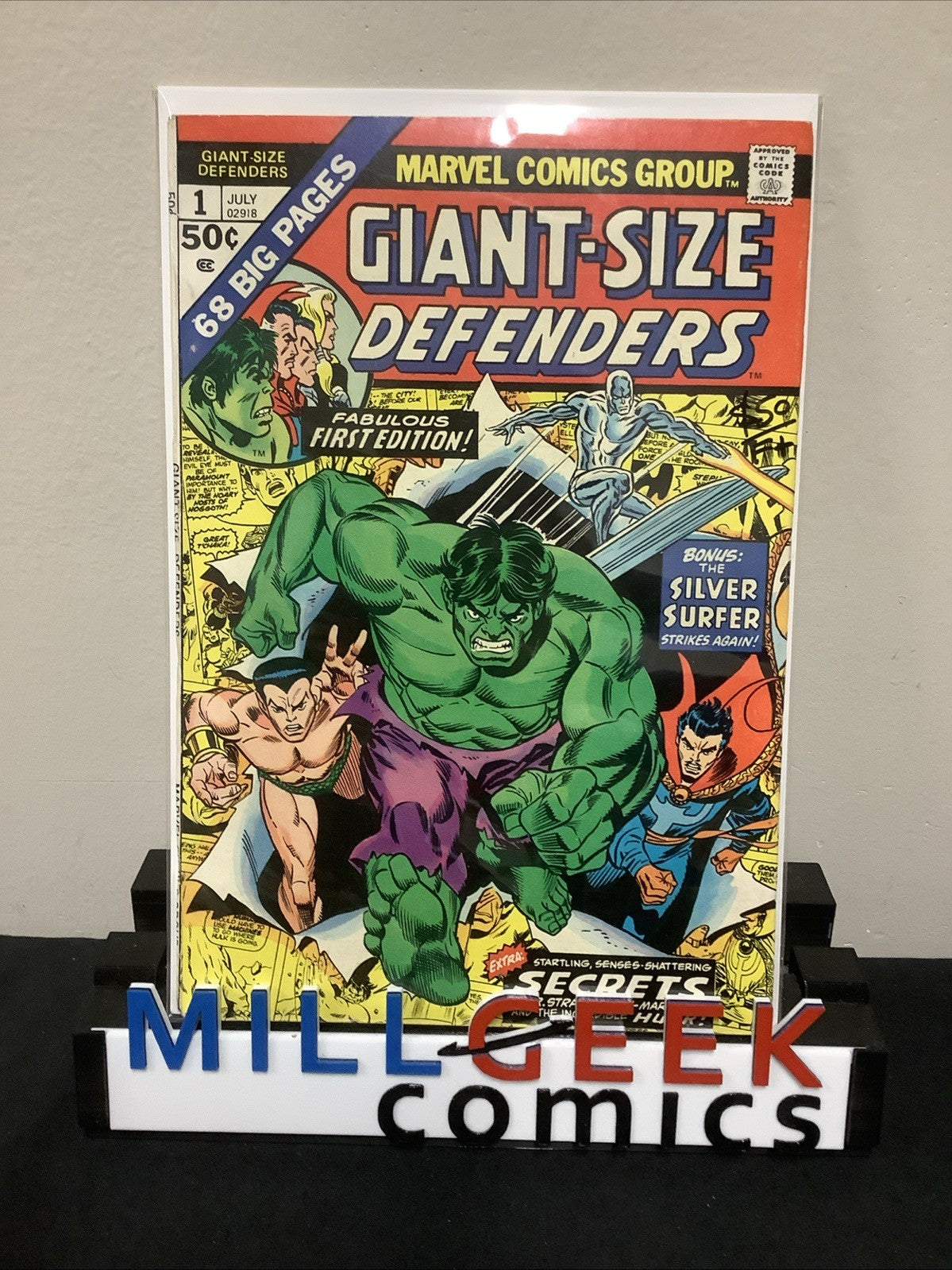 Giant-Size Defenders #1 (Marvel Comics July 1974) F+ (6.5) Petra Goldberg