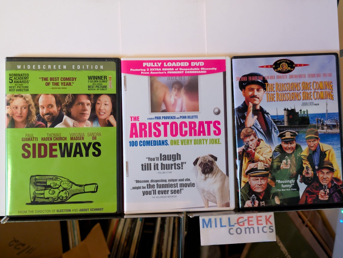 Sideways / The Aristocrats / The Russians Are Coming, 3 Comedy Movies (DVD) -JD