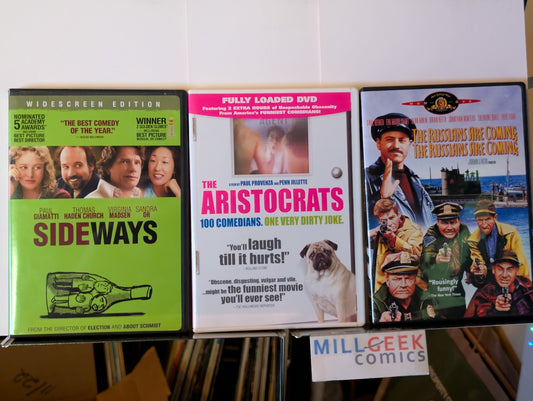 Sideways / The Aristocrats / The Russians Are Coming, 3 Comedy Movies (DVD) -JD