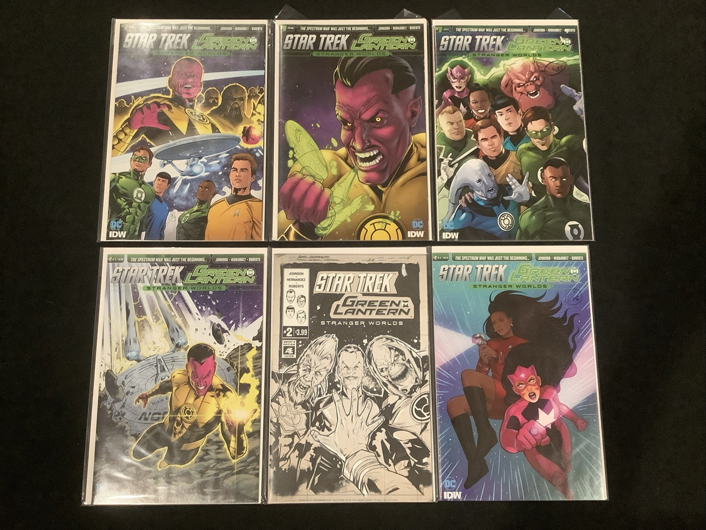 Star Trek/Green Lantern #1-6 Complete Comic Set + Variants, DC/IDW, See Photos