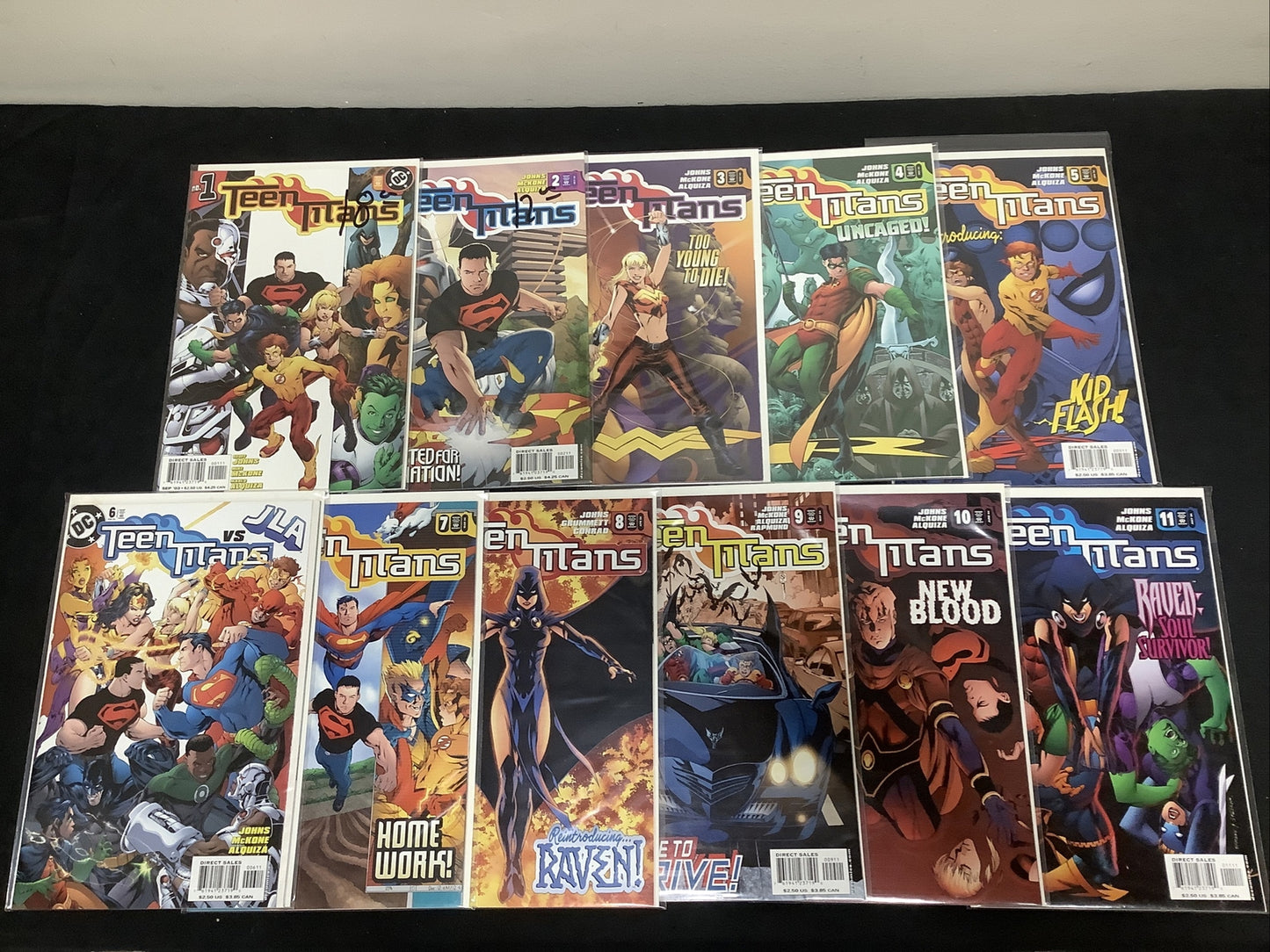 Teen Titans #1-11 comic lot (2003 vol.3) Geoff Johns Mike Mckone