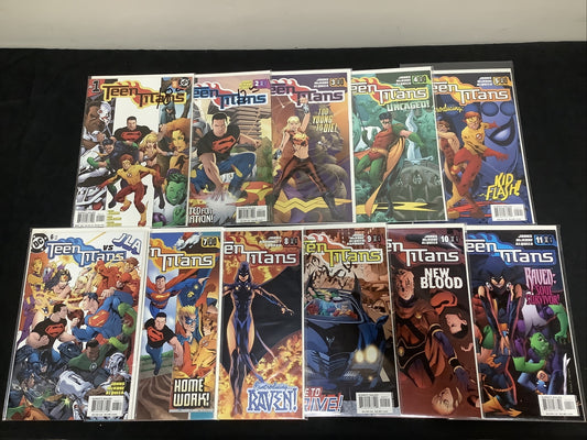 Teen Titans #1-11 comic lot (2003 vol.3) Geoff Johns Mike Mckone