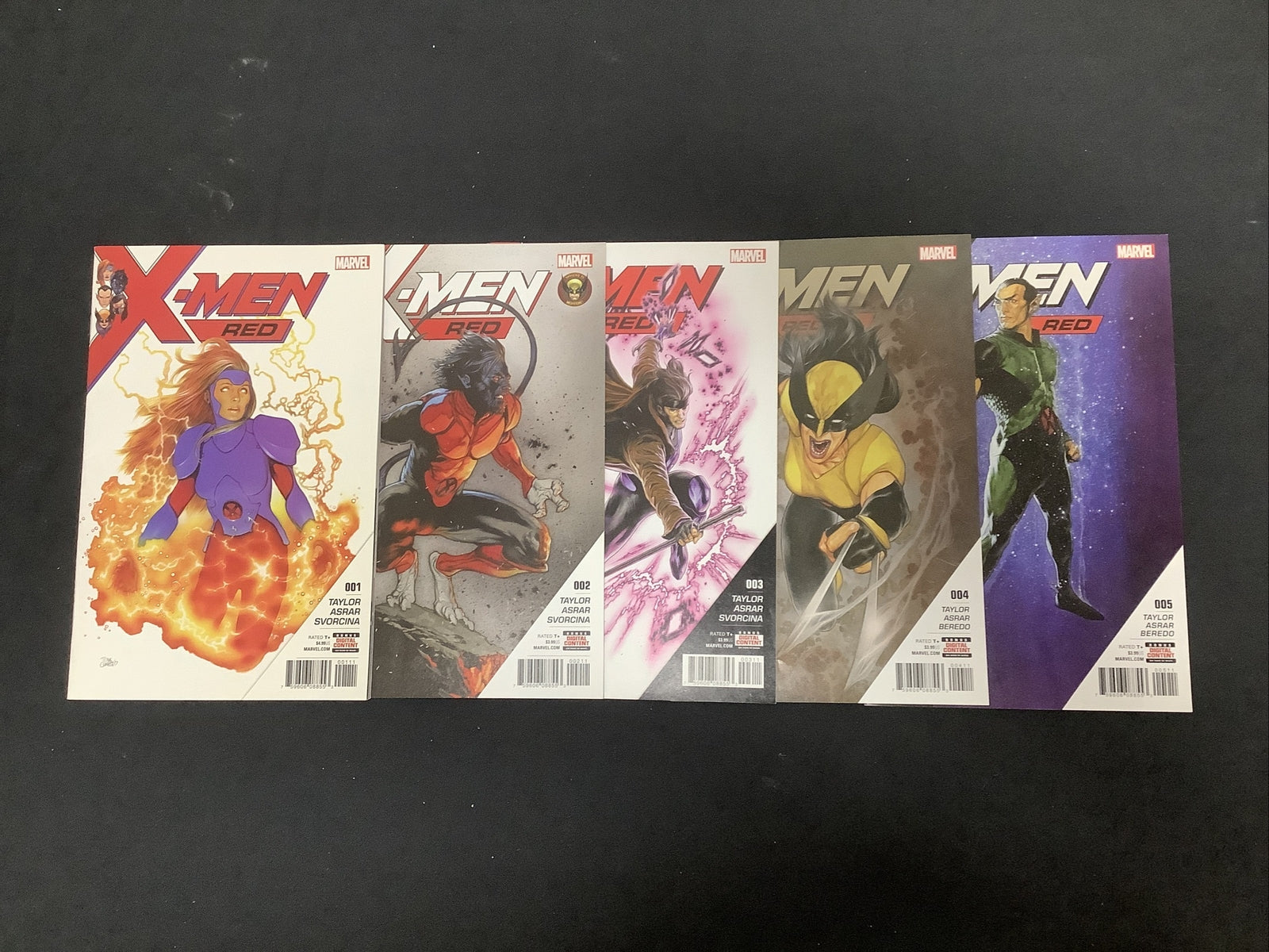 X-Men Red #1-5 comic lot (2018 vol.1) 1st appearance of Trinary