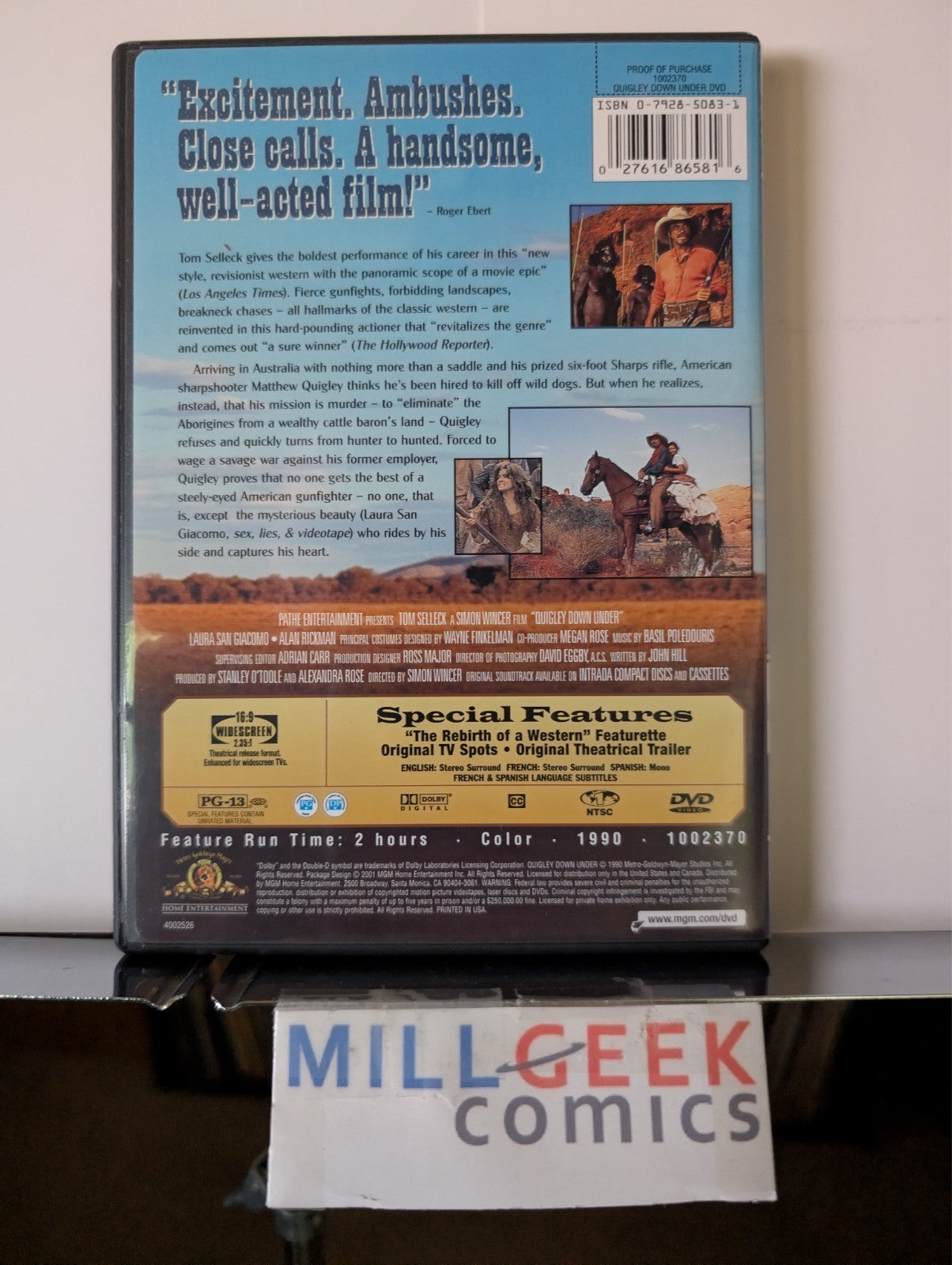 Quigly Down Under & Ned Kelly, 2 Movie Western Set (DVD) Like New -JD