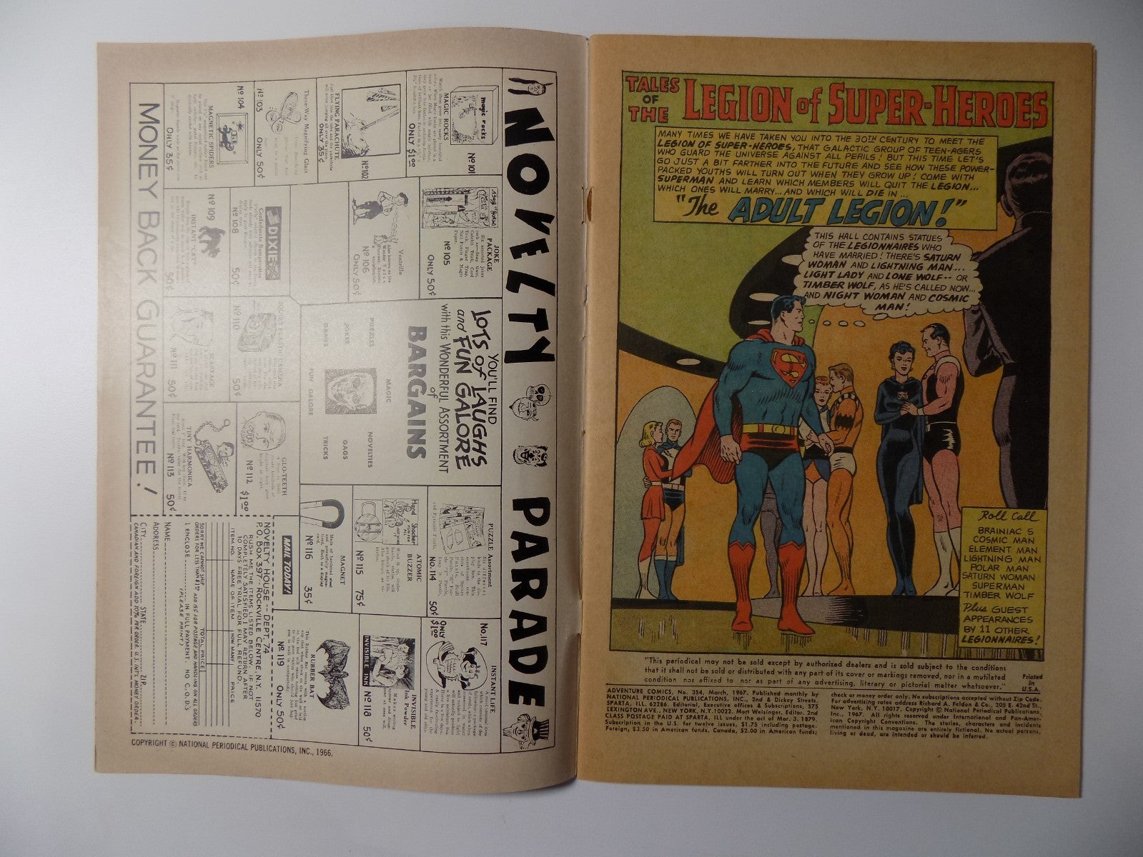 Adventure Comics #354 DC Comics Very Good+ March 1967