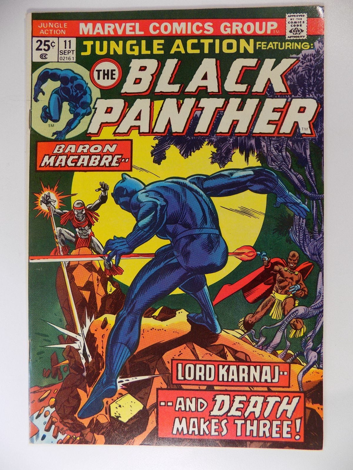 Jungle Action #11 Marvel Comic September 1974 Very Fine+