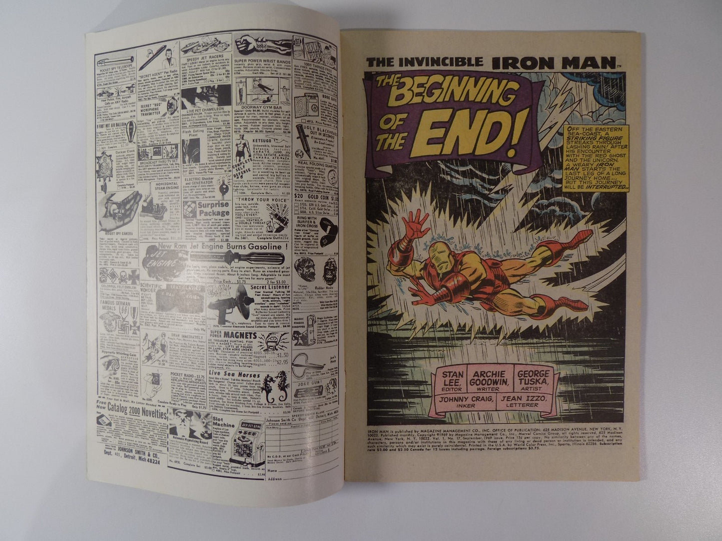 Iron Man #17 Marvel Comic September 1969 Very Fine