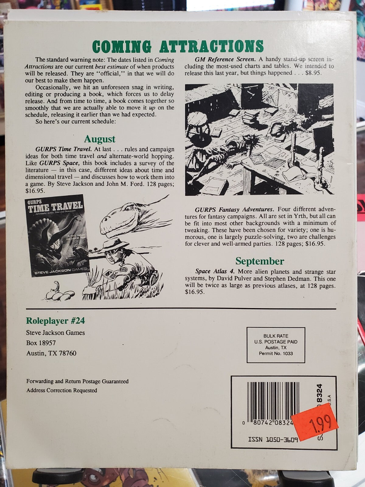 Roleplayer GURPS Magazine #23 & 24 Steve Jackson Games May June 1991