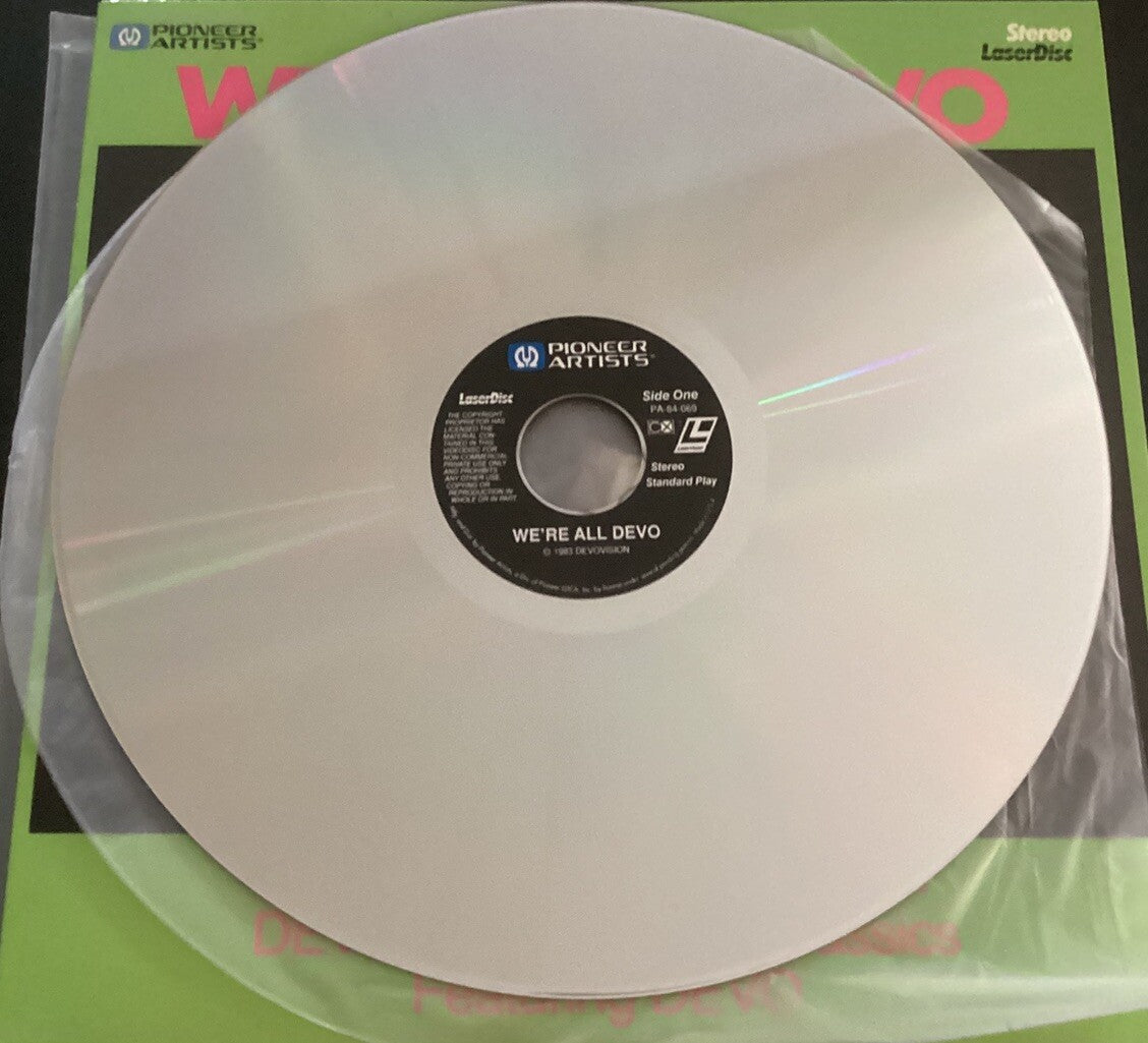 WE'RE ALL DEVO Laserdisc LD (1984, US, LIKE NEW, VERY RARE) -JD