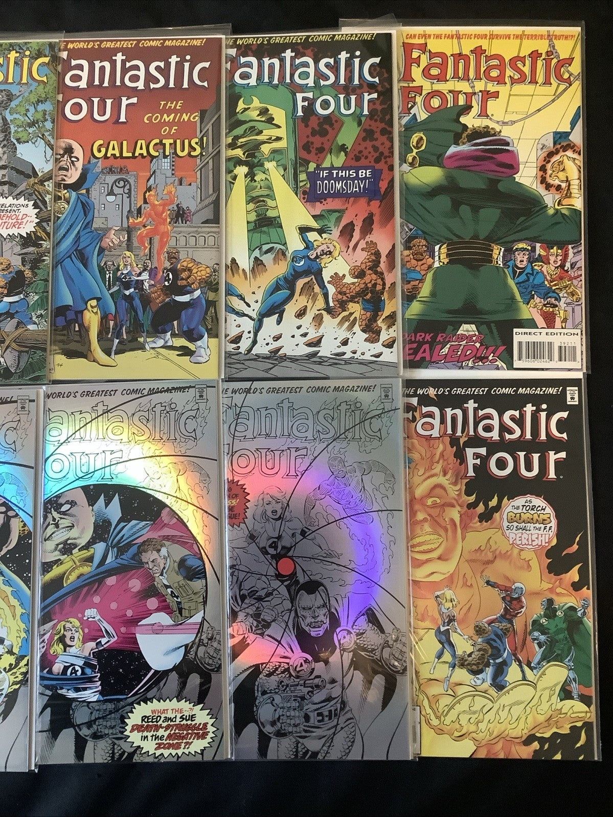 Fantastic Four #384-401 Comic Lot, Marvel Comics, Newsstand #390, Sealed Polybag