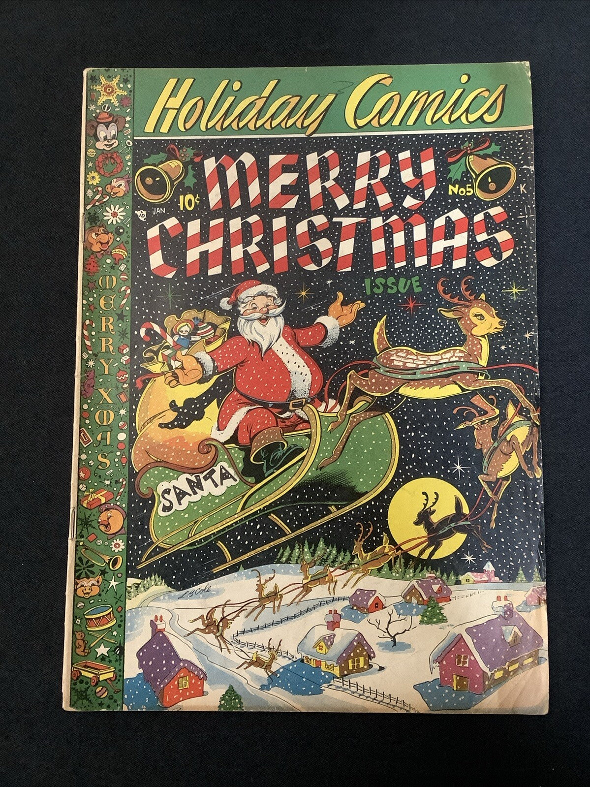HOLIDAY COMICS #5 (January 1951) L.B. Cole Christmas Classic - 5.5 (Fine Minus)