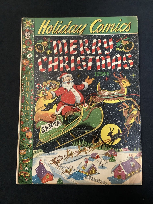 HOLIDAY COMICS #5 (January 1951) L.B. Cole Christmas Classic - 5.5 (Fine Minus)