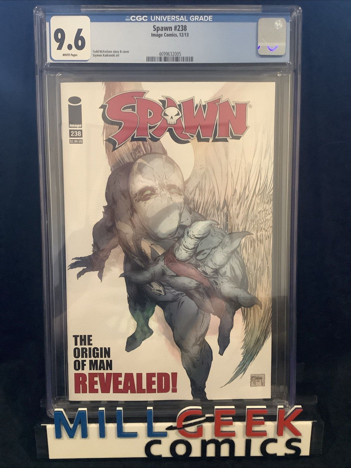 Spawn #238 (Image Comics) CGC Graded 9.6 (NM+) White Pages, Todd McFarlane, 2013