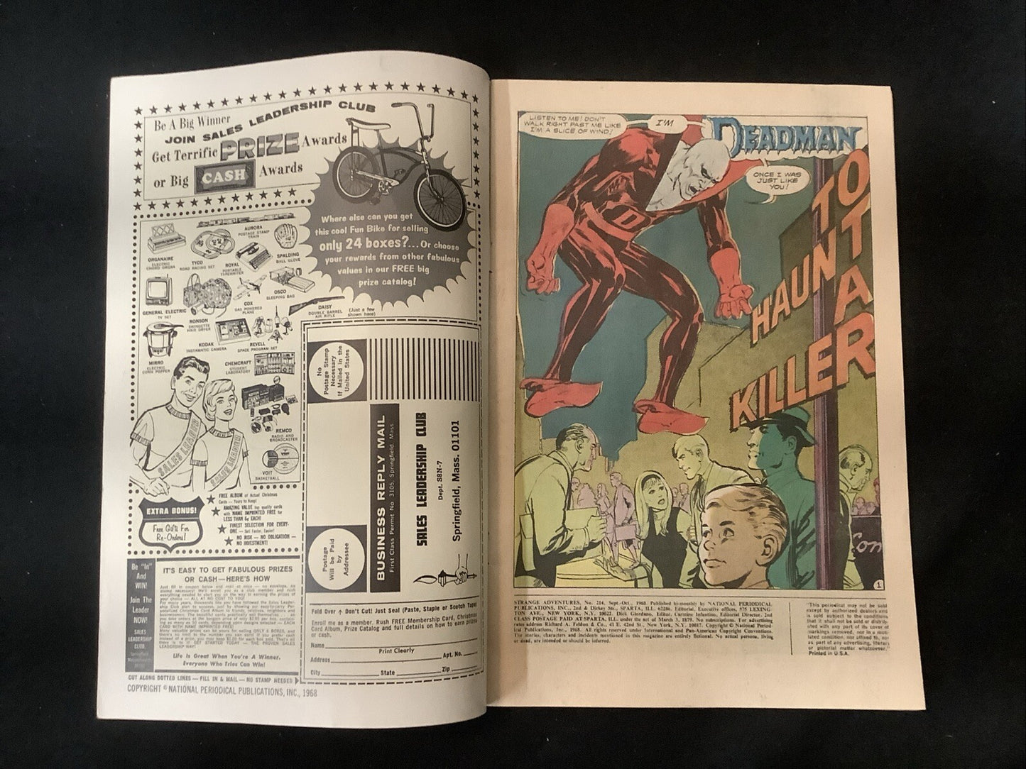 Strange Adventures #214 (1968) F+ (6.5) Neal Adams/Carmine Infantino, Deadman