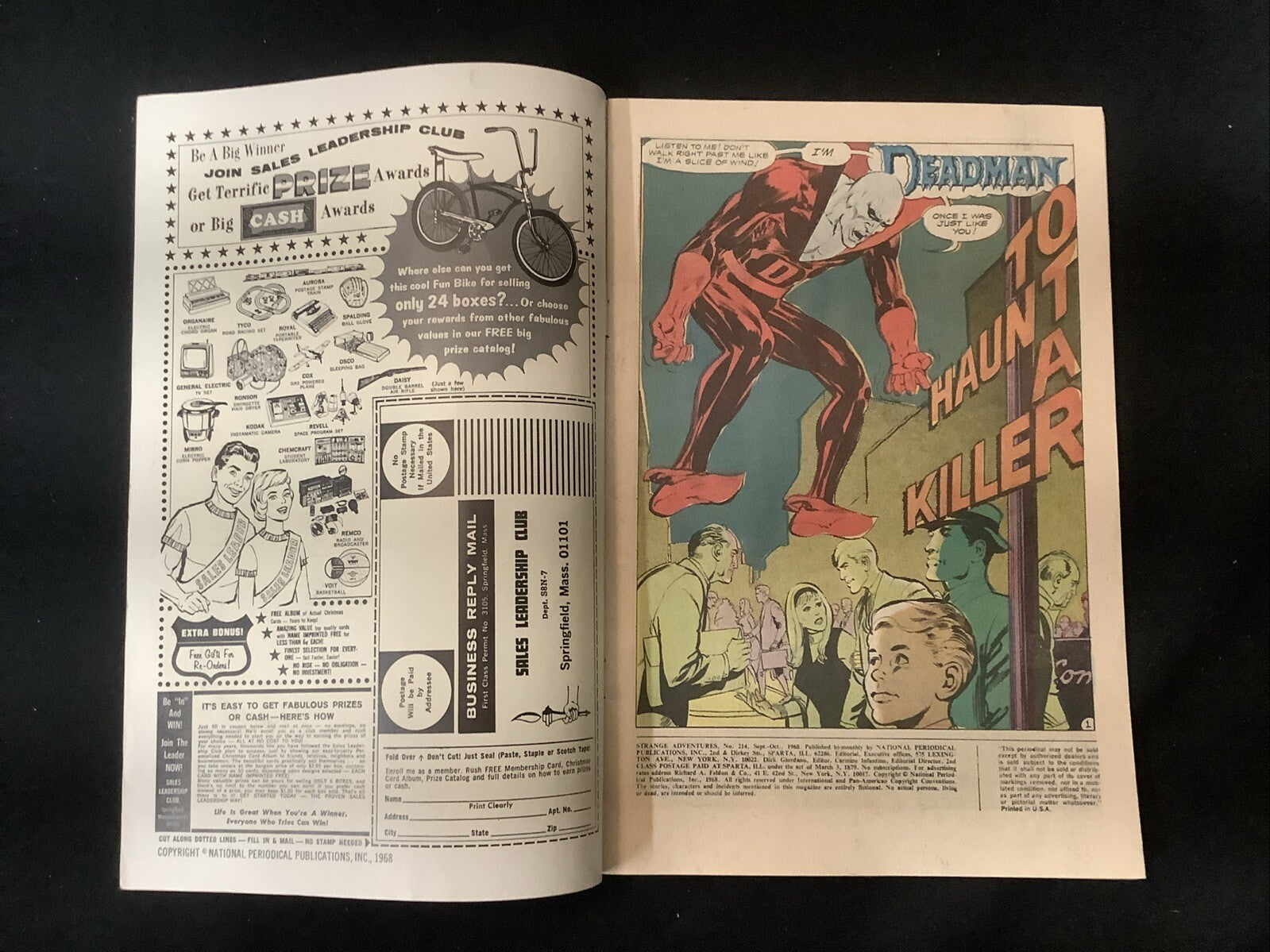 Strange Adventures #214 (1968) F+ (6.5) Neal Adams/Carmine Infantino, Deadman