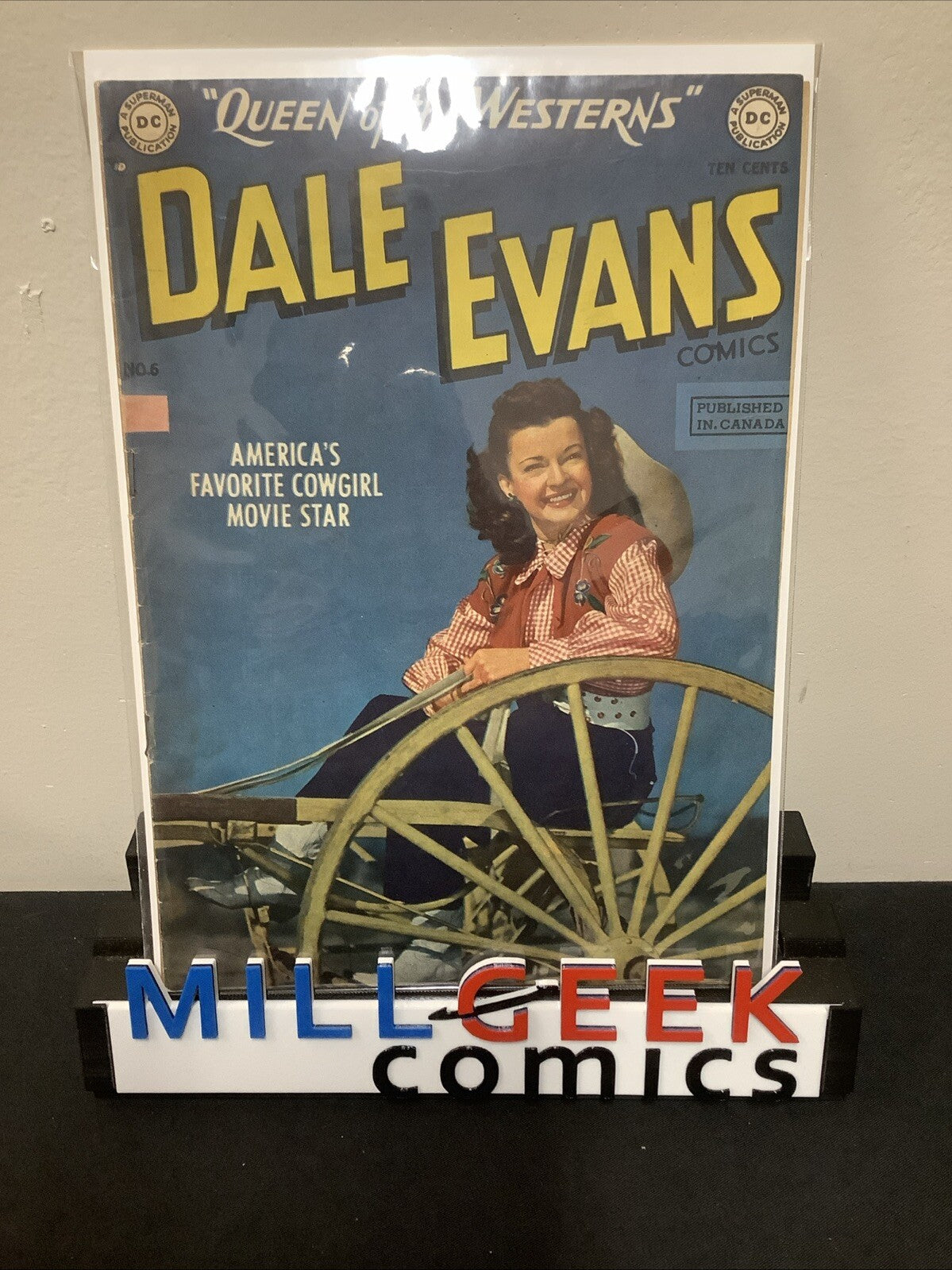 Dale Evans Comics #6 ( 1949) VG (4.0) Canadian Edition, Inner Wrap Detached