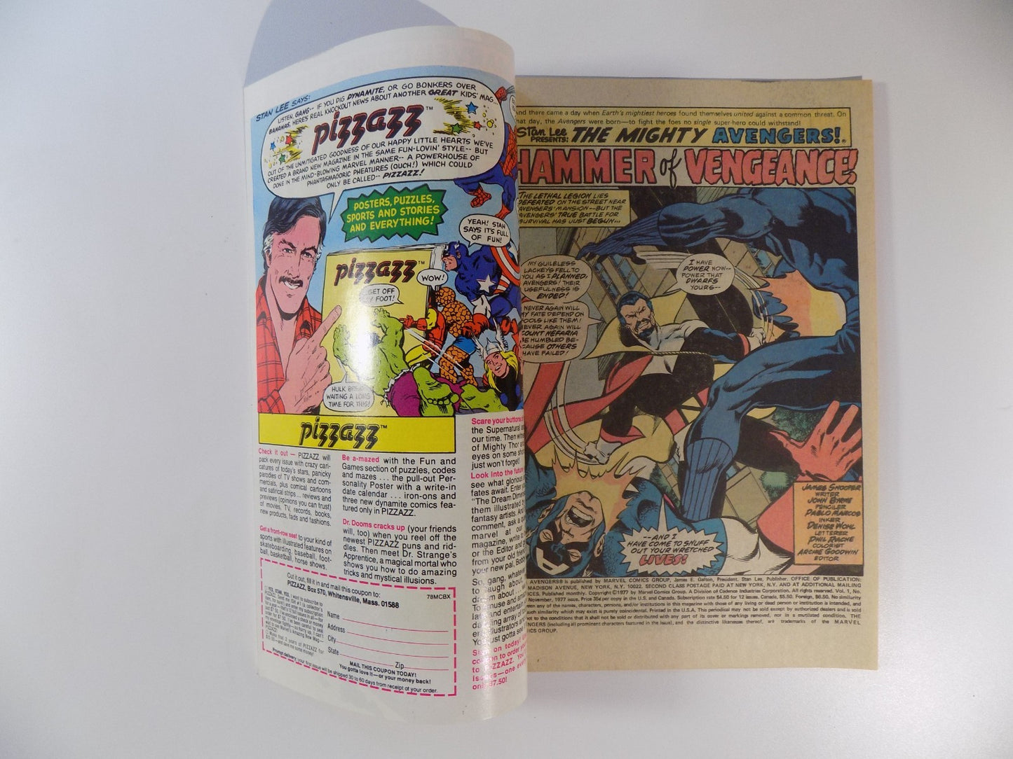 Avengers #165 Marvel Comic November 1977 Near Mint-