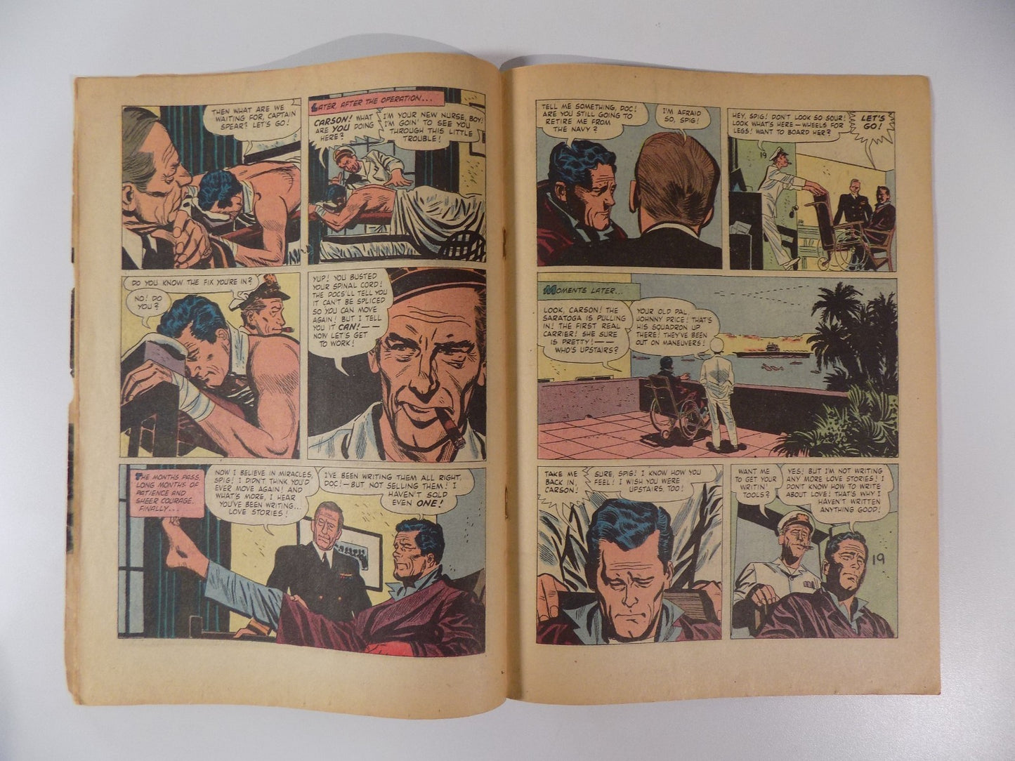 Four Color #790 The Wings of Eagles Dell Comic 1957 Very Good