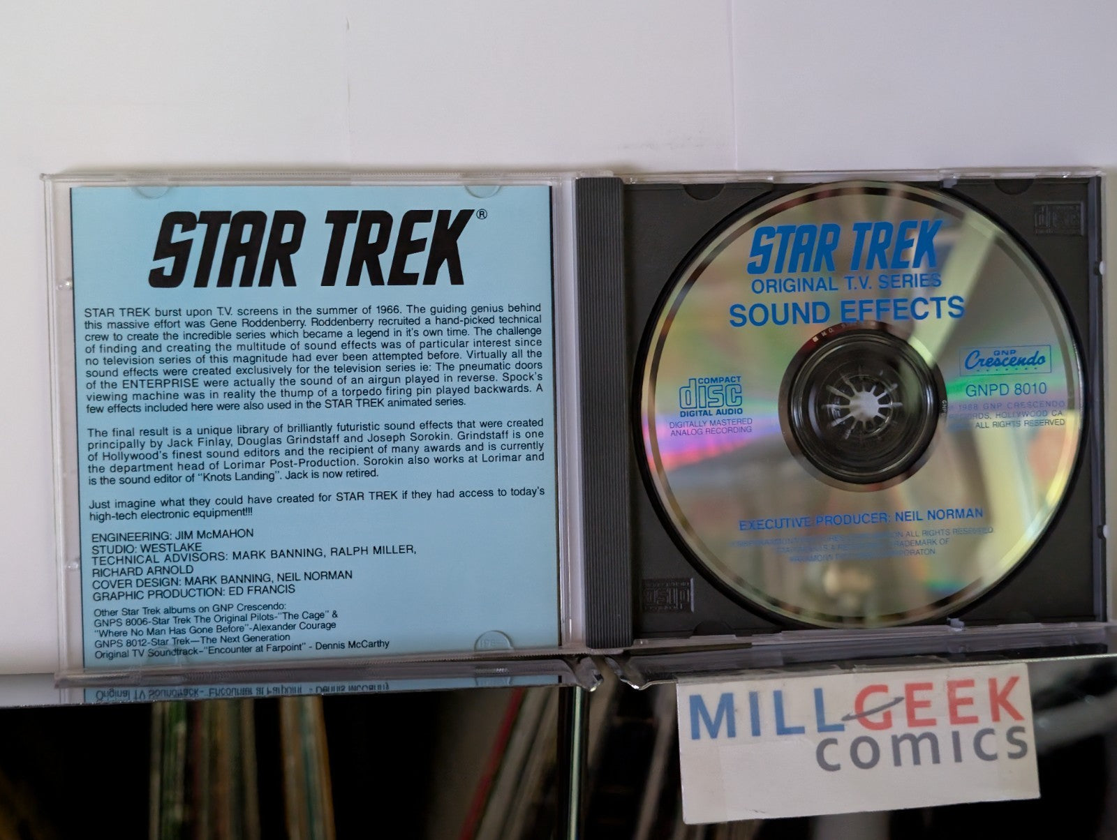 Sound Effects from Star Trek CD / SCI-FI TV CD-ROM, 2 Disc Sci-Fi Lot -JD