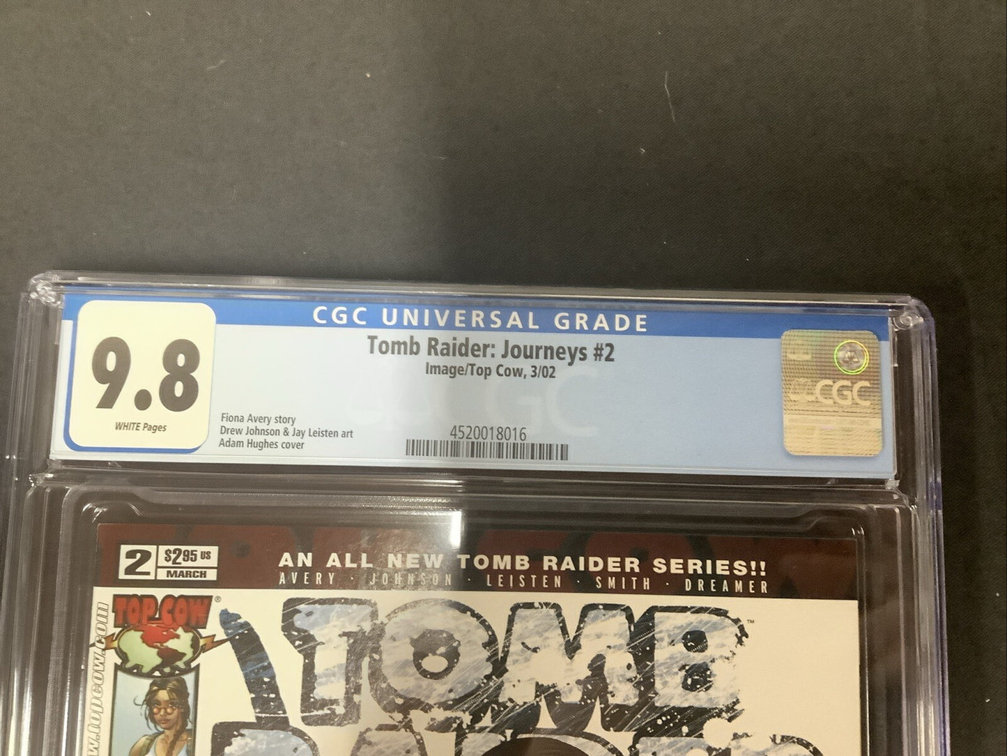 Tomb Raider: Journeys #2 (2002) CGC Graded 9.8, White Pages, Adam Hughes Cover