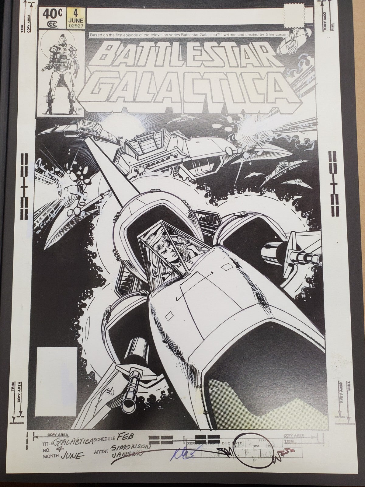 SIGNED by Walt Simonson Battlestar Galactica Art Edition Dynamite Ltd to 250