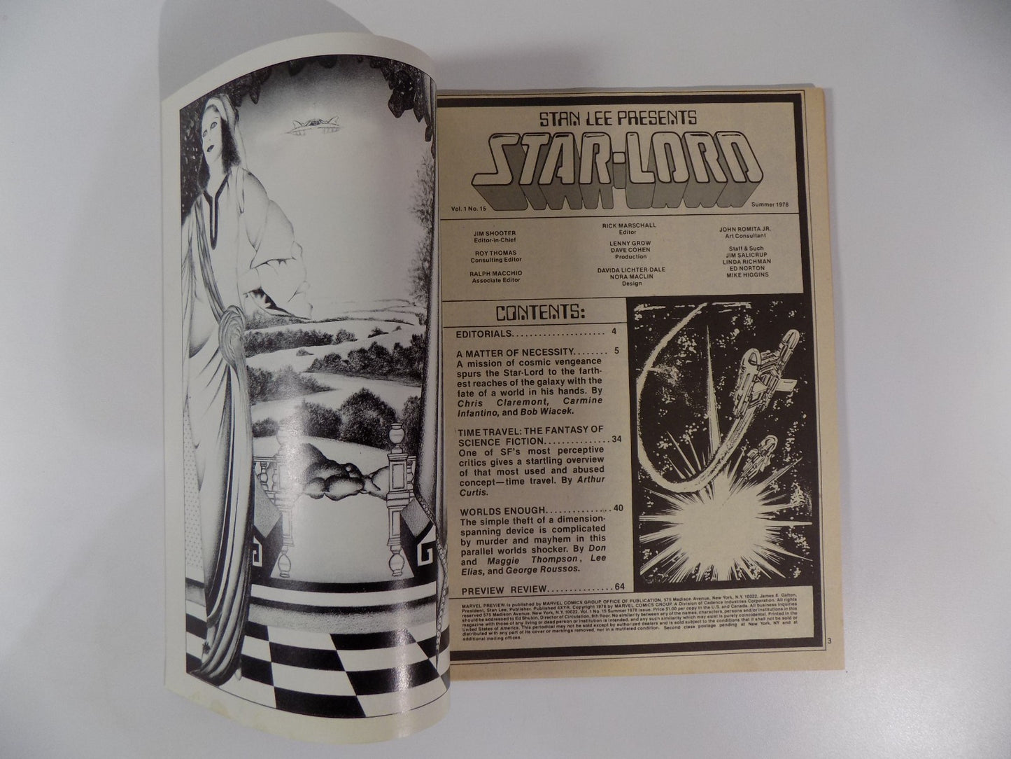 Marvel Preview Magazine #15 Presents Star-Lord Summer 1978 Very Fine-