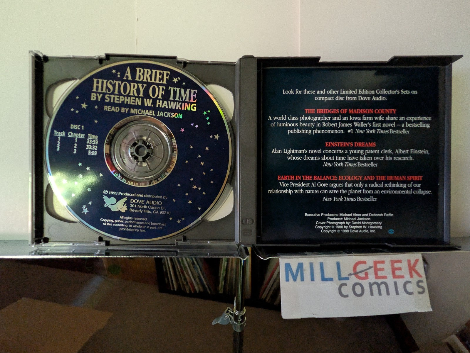 Stephen Hawking "A Brief History of Time", Michael Jackson, Limited Ed 5 CDs -JD