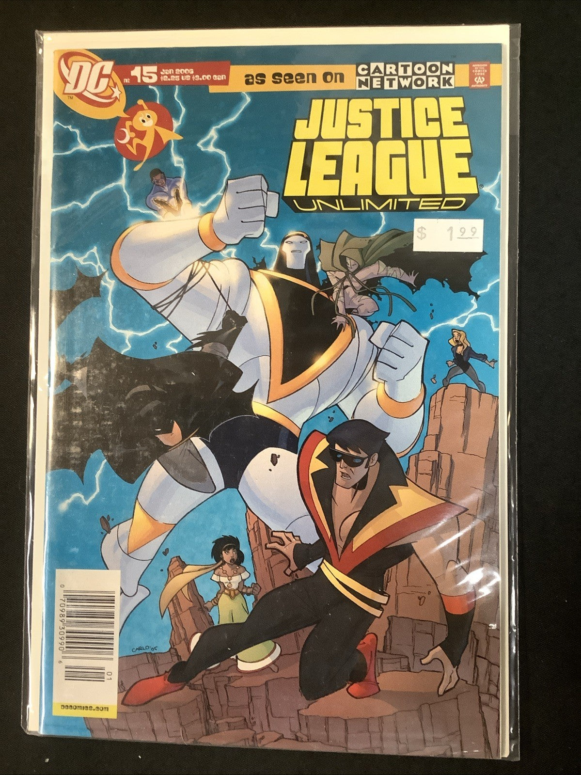 Justice League Unlimited #12-15 Comic Lot, DC Comics, NEWSSTAND COVERS!