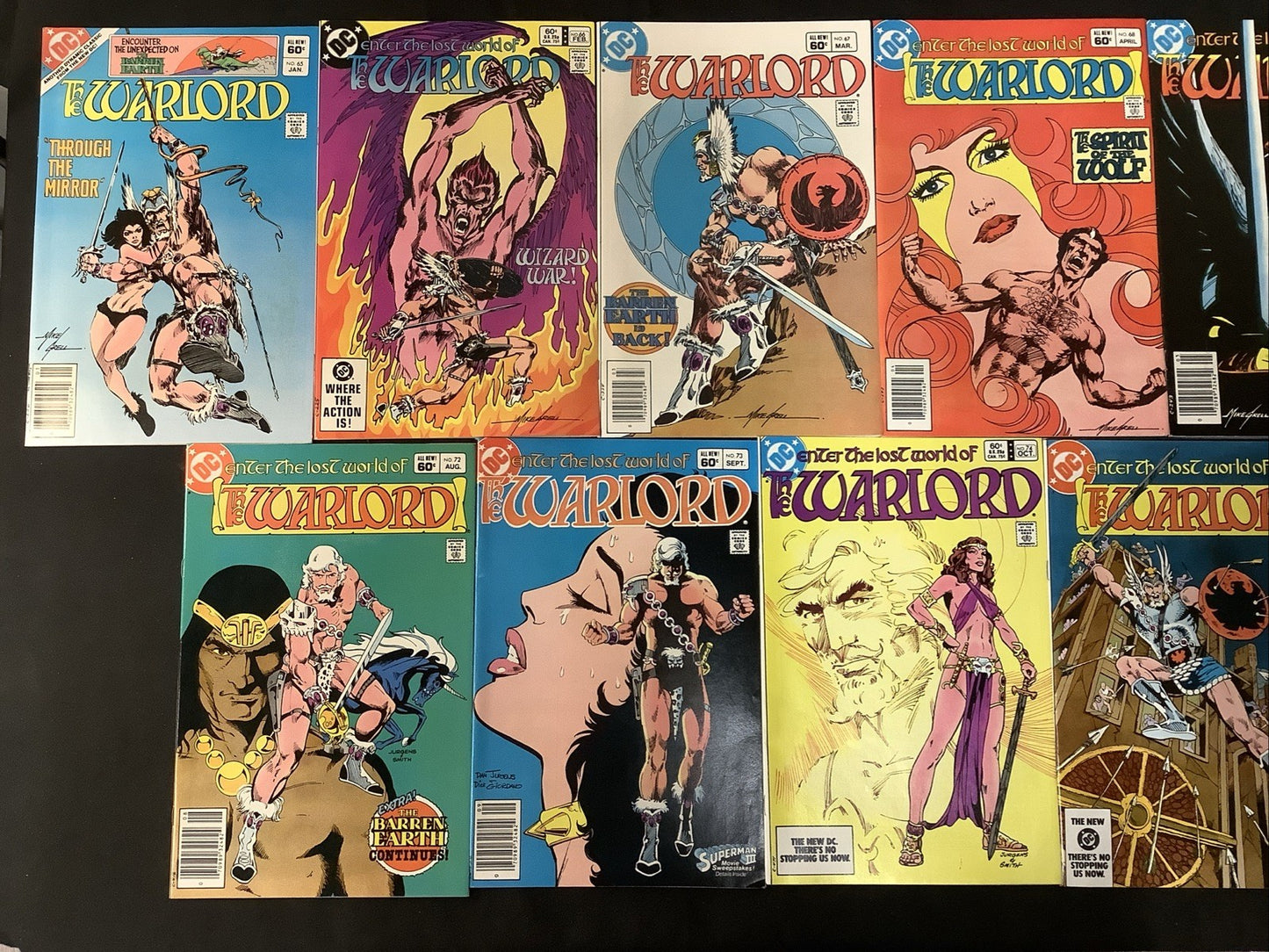 Warlord #1-86 + Annuals #1-4 & 1st Issue Special #8, 1st App Warlord, See Pics