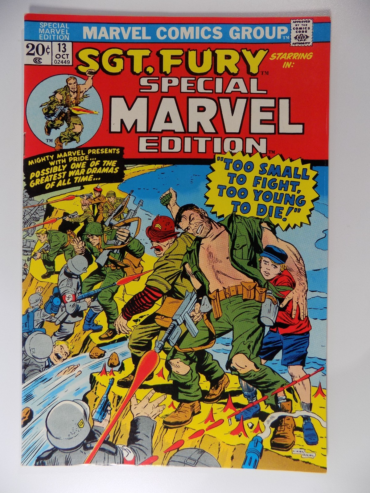 Special Marvel Edition #9-14 Sgt. Fury 1973 Very Fine or Better