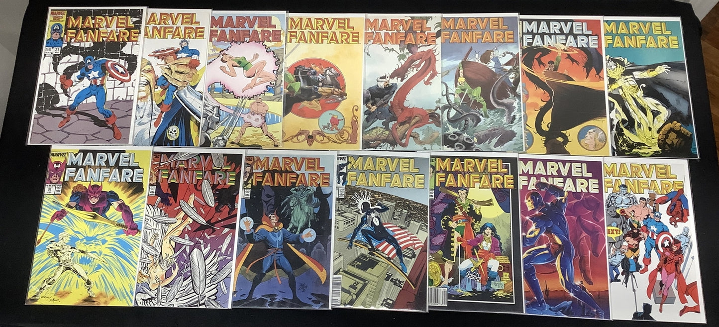 MARVEL FANFARE #1-60 Complete Comic Series, Marvel, 1st App Iron Maiden, Chiodo