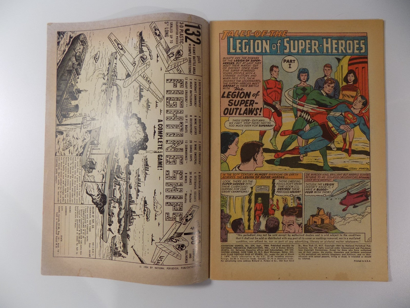 Adventure Comics #324 DC Comic September 1964 Fine+