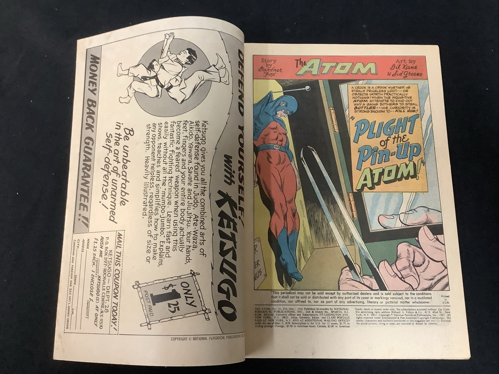 The Atom #35 (DC Comics February-March 1968) F/VF (7.0) Gardner Fox/Gil Kane