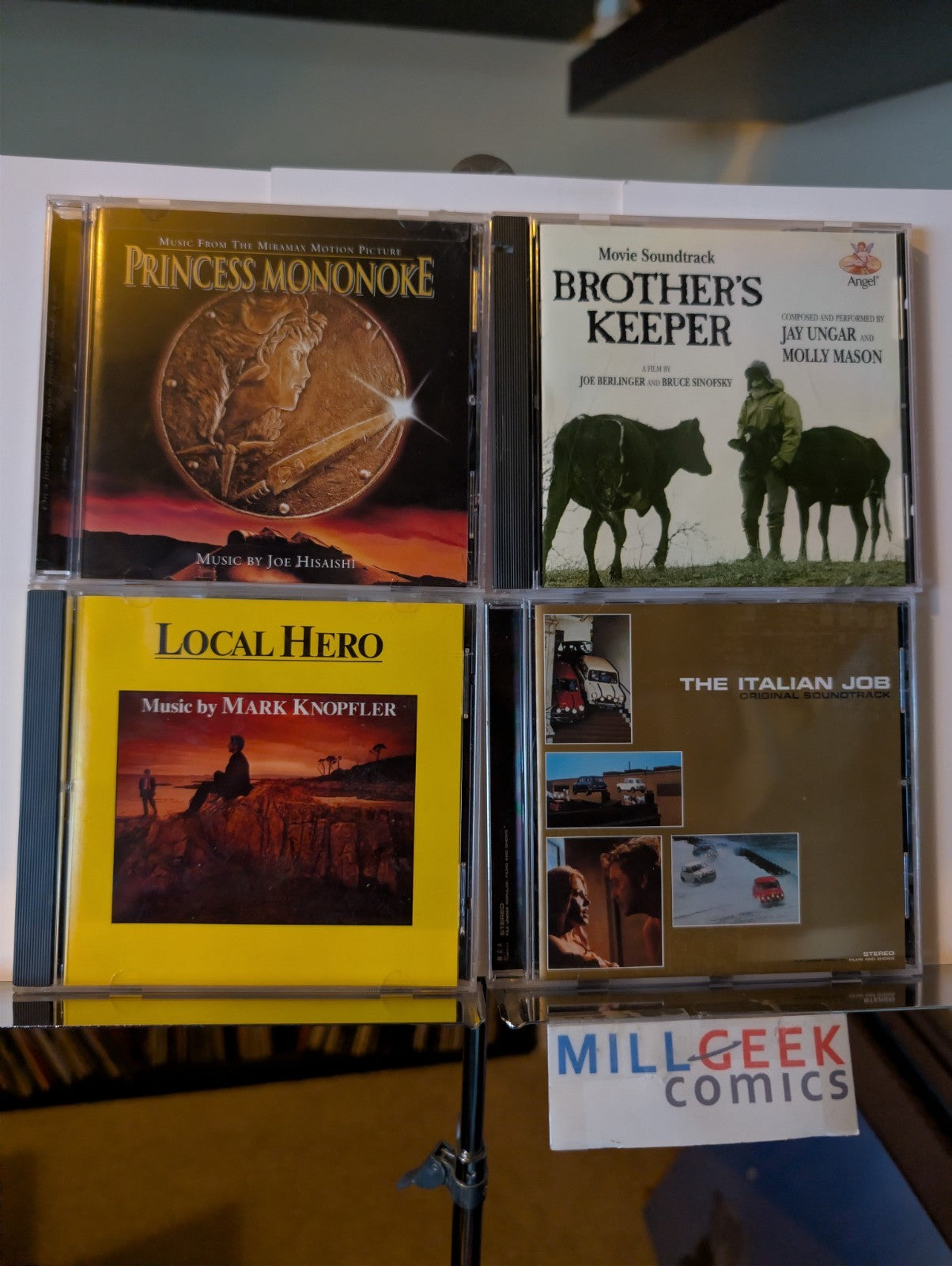 Soundtrack 4 CD Lot (Princess Mononoke, Brother's Keeper, Local Hero, more)-JD