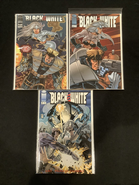 Black & White #1-3 Complete Comic Set, Image Comics, Art And Pamela Thibert