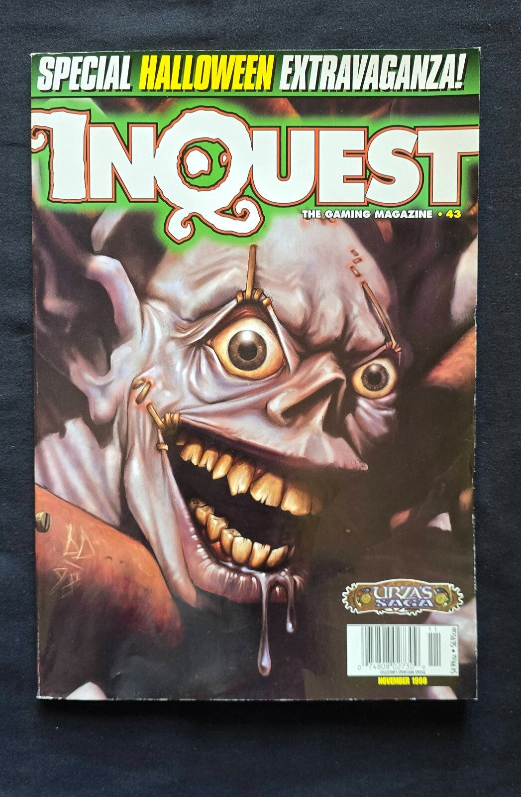 Inquest #43 - Magic Urza's Saga M:TG Magazine (November 1998)