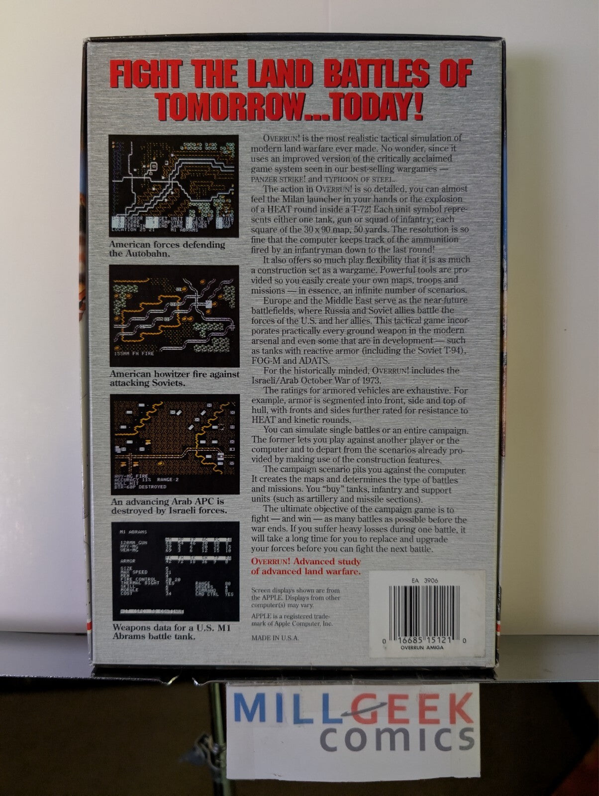 Overrun! (Amiga 3.5") Big Box All Manuals NO DISKS -JD