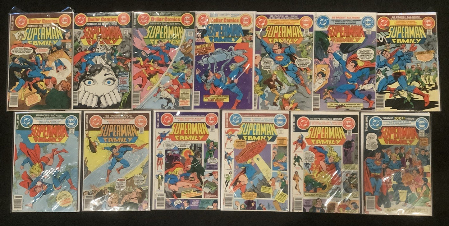 The Superman Family #188-213 Comic Lot, DC Comics, Ross Andru, Gerry Conway,1978