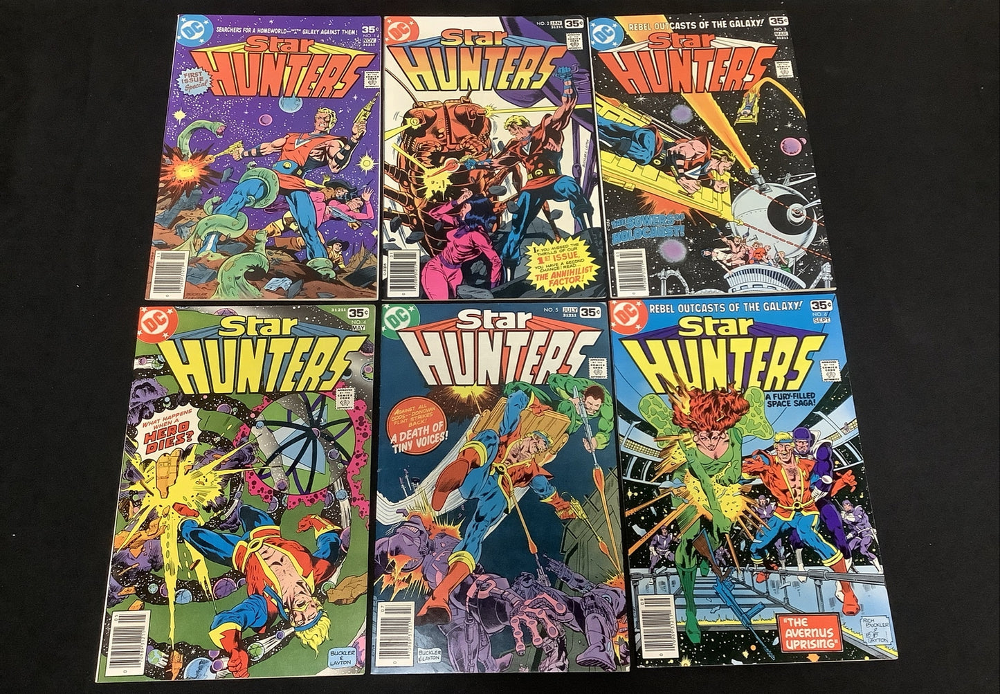 STAR HUNTERS #1-6 Comic Lot, DC Comics, David Machelinie, Rich Buckler, 1977