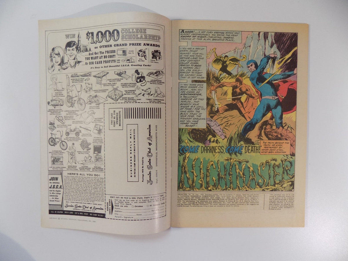 Showcase #84 Nightmaster DC Comic August 1969 Very Fine