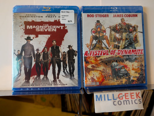 The Magnificent Seven (2016) / A Fistful of Dynamite, 2 Movie Set (Blu-ray) -JD