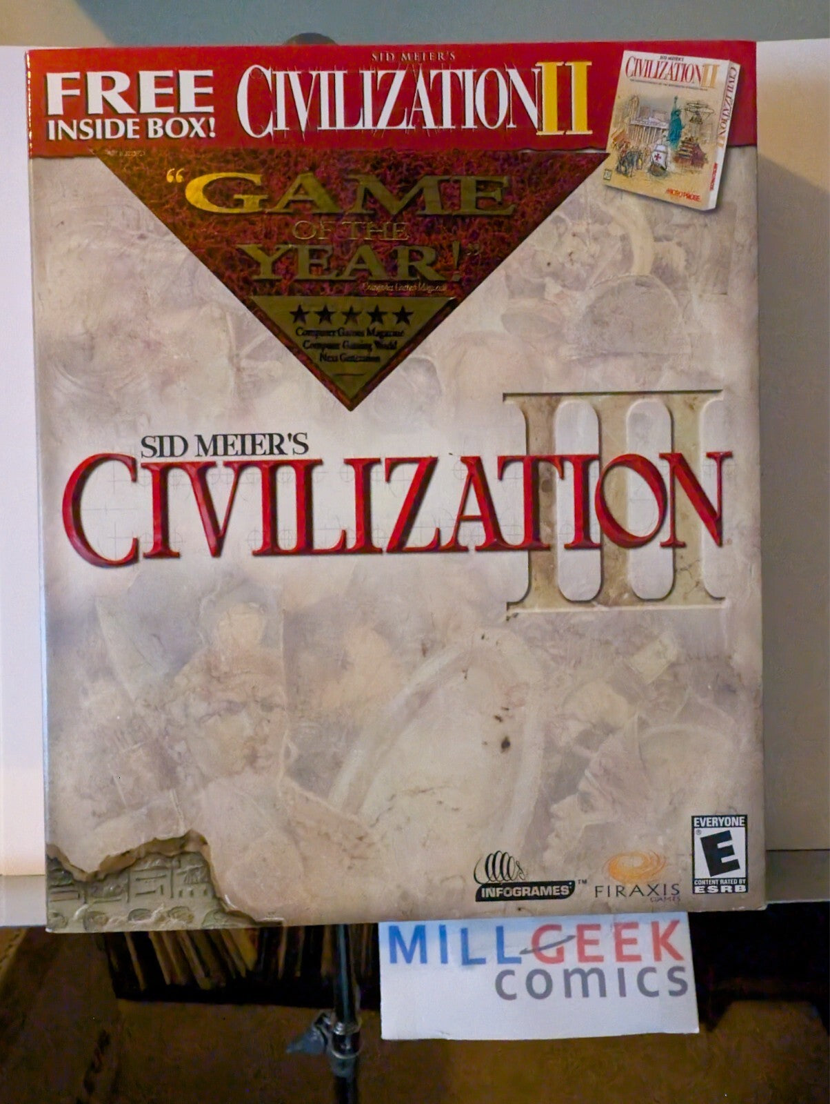 Sid Meier's Civilization III (2001 PC) SEALED, US Complete Big Box CD-ROM -JD