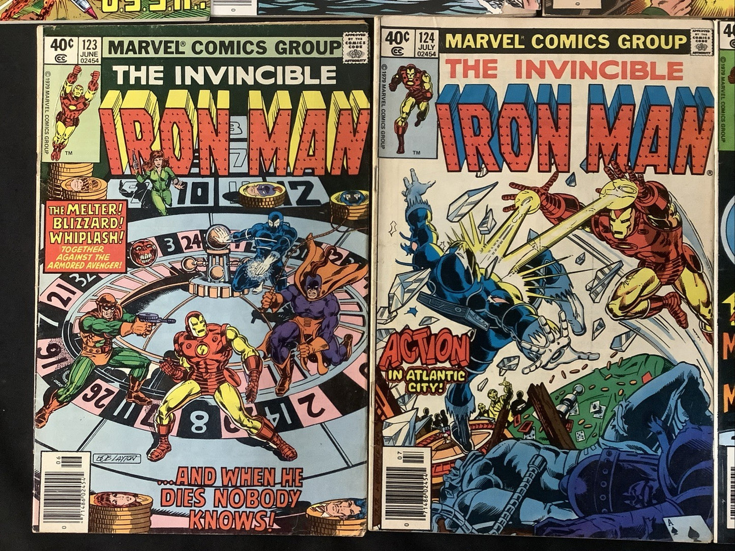 Iron Man #119-125 Comic Lot, Marvel Comics, 3rd App Scott Lang, Reader Copies