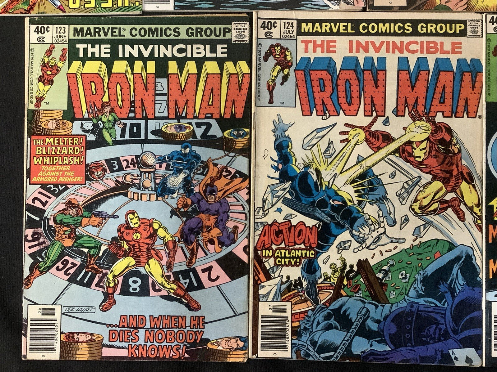 Iron Man #119-125 Comic Lot, Marvel Comics, 3rd App Scott Lang, Reader Copies