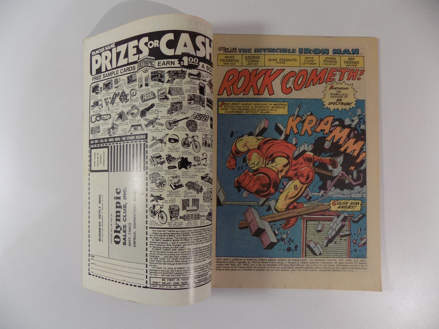 Iron Man #64 Marvel Comic November 1973 Very Fine